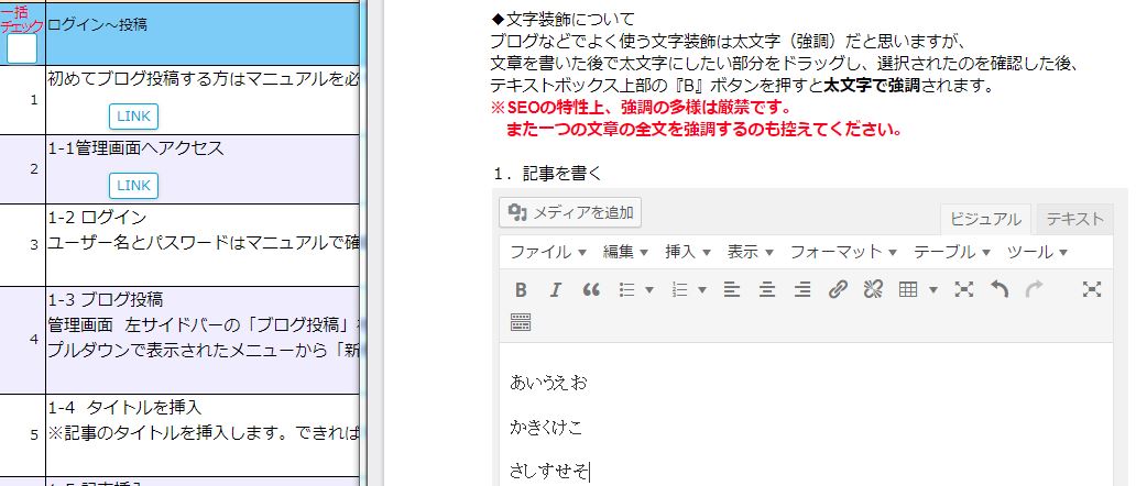 坂井建設チェックリストとマニュアル