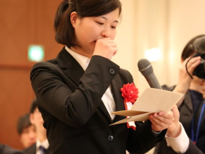 OBS大分放送にて入社式の様子が放映されました。