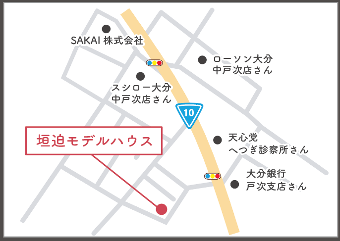 SAKAIプレス見学会会場地図